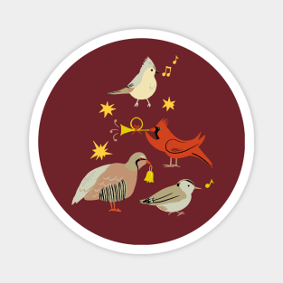 Holiday Birds Magnet